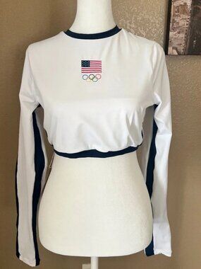 SKIMS Olympic Long Sleeve Cropped top